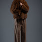 LUNE - Hooded Fur Coat