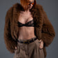 LUNE - Hooded Fur Coat